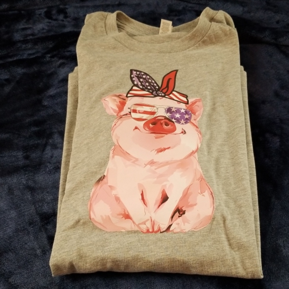 Patriotic Piggy Tee